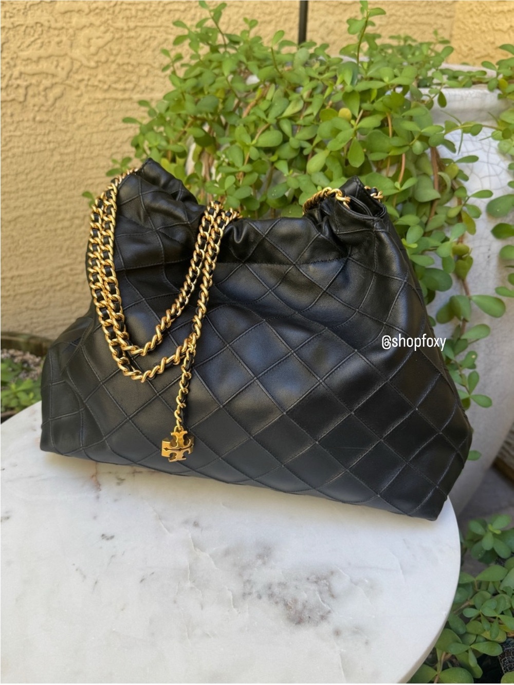 Tory Burch Fleming Quilted Hobo